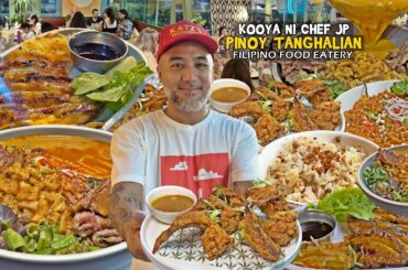 Sikat na "FILIPINO FOOD EATERY" ni KOOYA @chefjpanglo | "PINOY TANGHALIAN" at Filipino Street Food