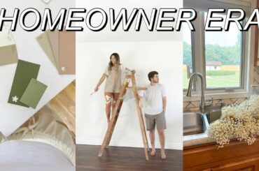 FIRST DAY IN OUR NEW HOUSE VLOG! *patio furniture, family dinner, picking paint colors, + MORE!*