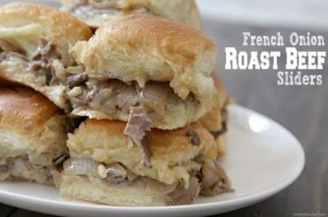 French Onion Roast Beef Sliders Recipe