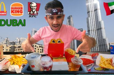 WHAT YOU CAN BUY FOR 10 DOLLARS IN dubai mcdonalds  BURGER KING AND KFC