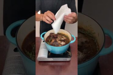 Red Wine Beef Ribs #shorts #cooking #food #homecook #french #homemade #wine #beef #ribs #kitchen