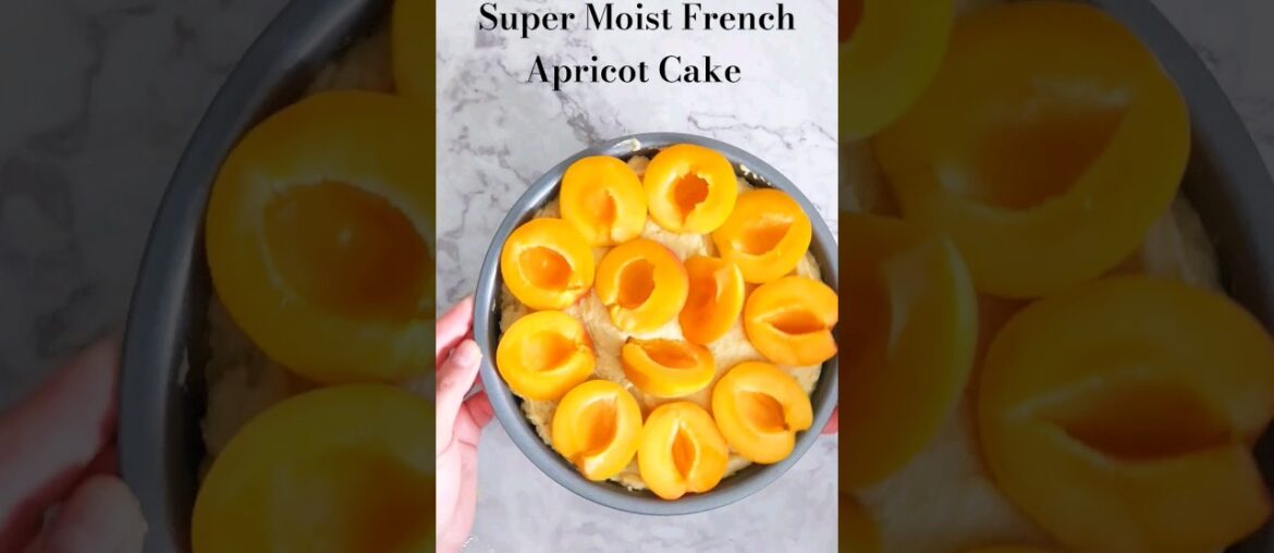 French Apricot Cake #moistcakerecipe #shorts