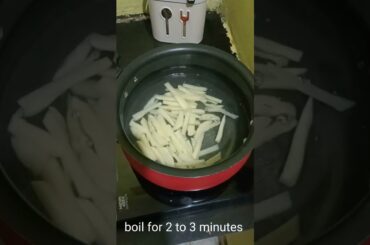 French Fries at Home|Very easy recipe|Kukoo Kitchen #shorts #youtubeshorts