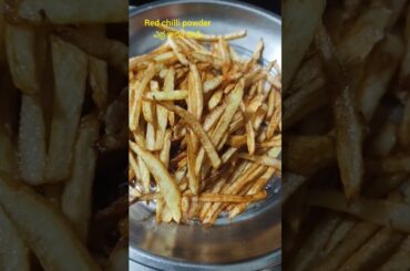 Popular French fries or finger chips#fries  #spicy#tasty#chips #recipe #trending#ytshorts#usa