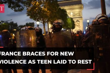 France braces for new violence as teen laid to rest; 45,000 police officers deployed