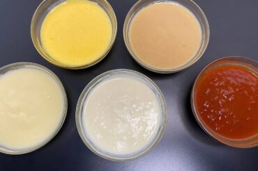 5 Mother Sauces / basic and classical cuisine