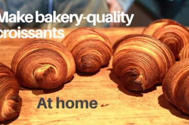 Make bakery-quality croissants at home using plain flour