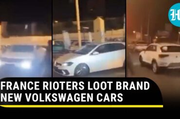 Viral: France Rioters Break Into Volkswagen Showroom in Marseille; Drive Away in Brand New Cars