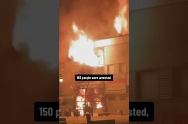 Violent protests in France following deadly police shooting of 17-year-old driver #shorts