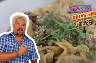 Guy Fieri Eats Short Rib Pappardelle in Delray Beach | Diners, Drive-Ins and Dives | Food Network
