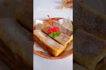 banana french toast recipe, masaknya pake frypan diamond set dari #steincookware #stein #diamondset