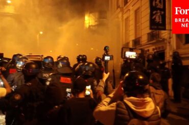 NEW FOOTAGE: Unrest Grips Paris As Demonstrations, Violence Continue After Deadly Police Shooting