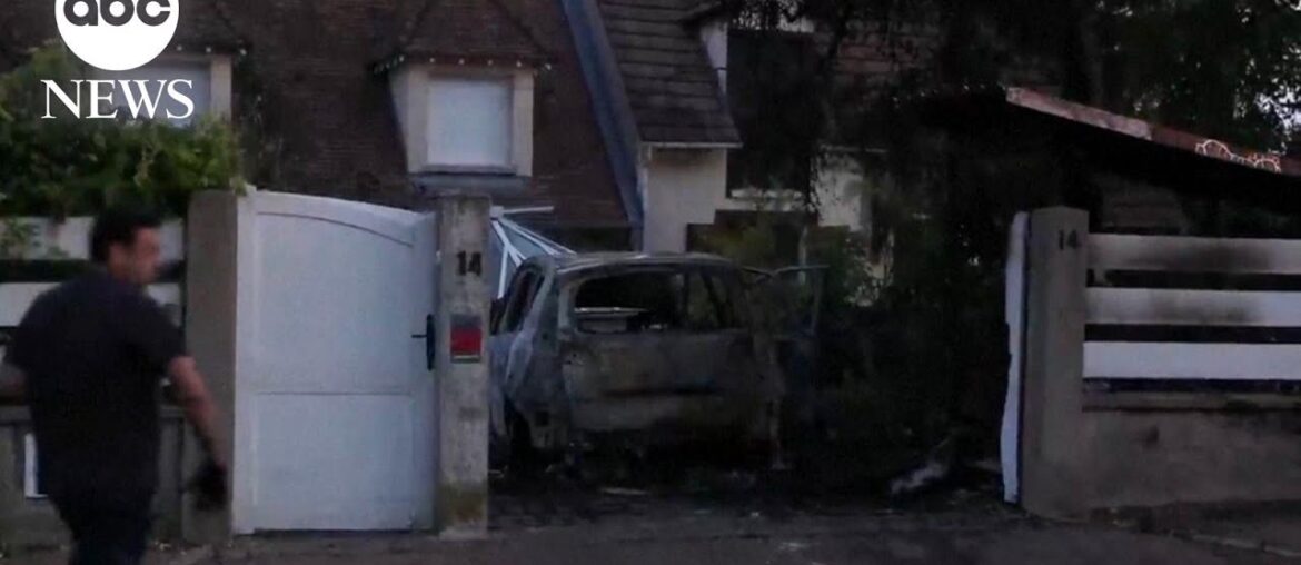 Violent protests in France over the fatal police shooting of a teenager target a French mayor’s home