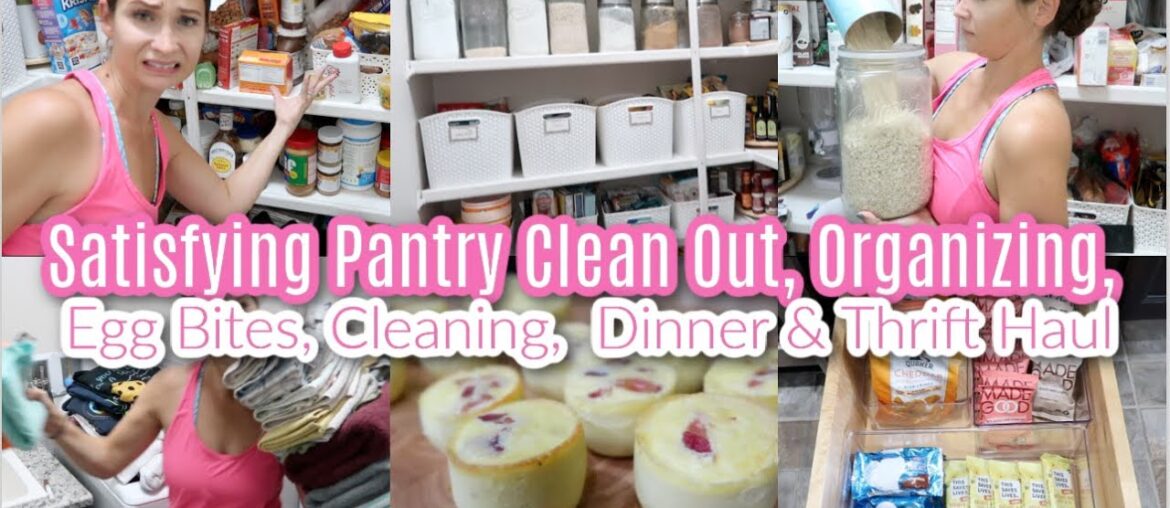 Satisfying Pantry Clean Out, Organizing, Egg Bites, Cleaning, Dinner, & Thrift Haul! Around The Hou Satisfying Pantry Clean Out, Organizing, Egg Bites, Cleaning, Dinner, & Thrift Haul! Around The Hou