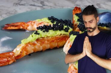 Shrimp and caviar plate | You not seen it before  | my cooking