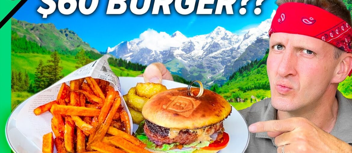 $1000 Dining in Europe!! The Most EXPENSIVE Food Country!!