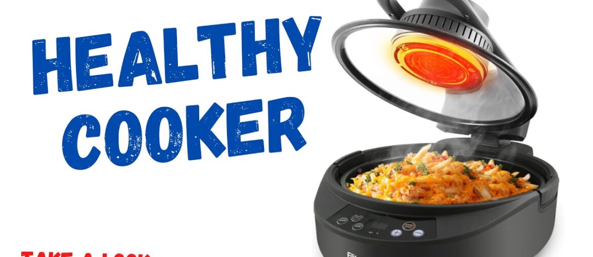 Elite Gourmet EAF4700 Digital 5Qt Air Fryer, Sears, Bakes, Roasts, Top & Bottom Heating