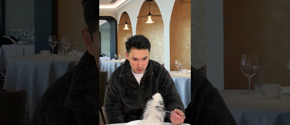 When you finally go to a fancy restaurant...