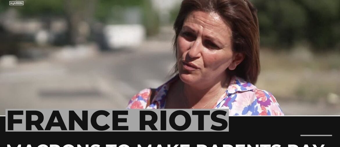 French President Macron suggests fines for parents of rioting youths French President Macron suggests fines for parents of rioting youths