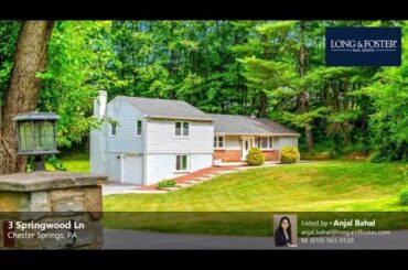 Sale: 3 Beds - 3 Baths - 2025 sq ft - Chester Springs - PA [$524,900] MLS #: PACT2046324