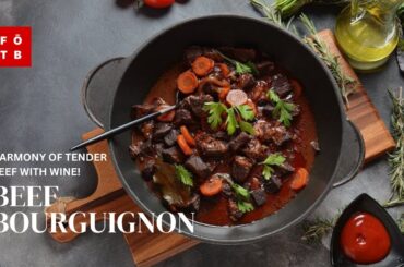 Beef Bourguignon (Beef Burgundy) / Authentic French Cuisine - Food on the Block