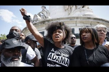 French demonstrators defy police ban and protest against police brutality