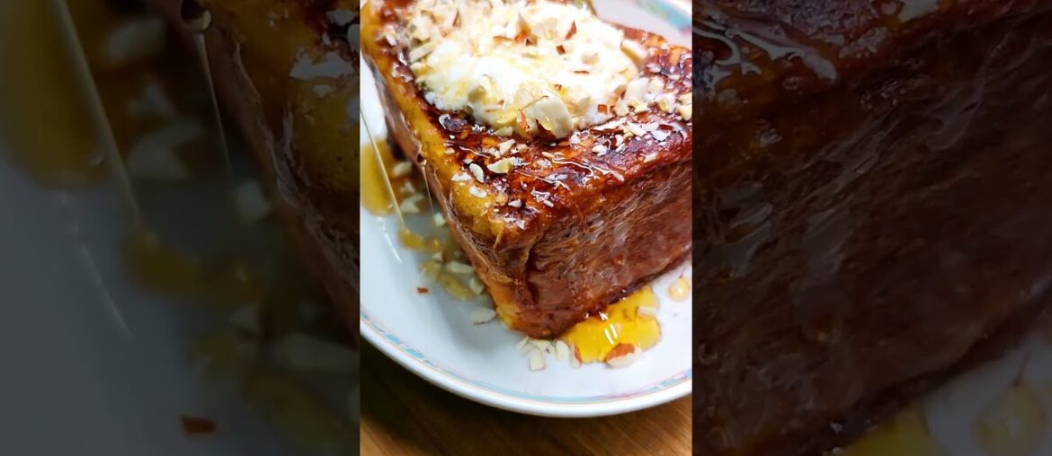 Classic French Toast ASMR | Toast recipe #asmr #asmrfood #shorts