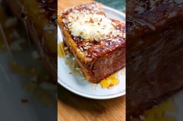 Classic French Toast ASMR | Toast recipe #asmr #asmrfood #shorts