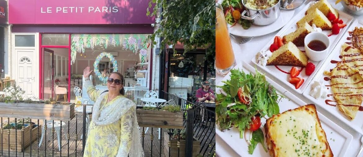 Le Petit Paris Food Review - French Dessert Cafe in Manchester, Chorlton-cum-Hardy 4K UK VLOG