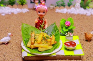 French fries recipe | Miniature French Fries | The Perfect Crispy French Fries | Doll House Cooking