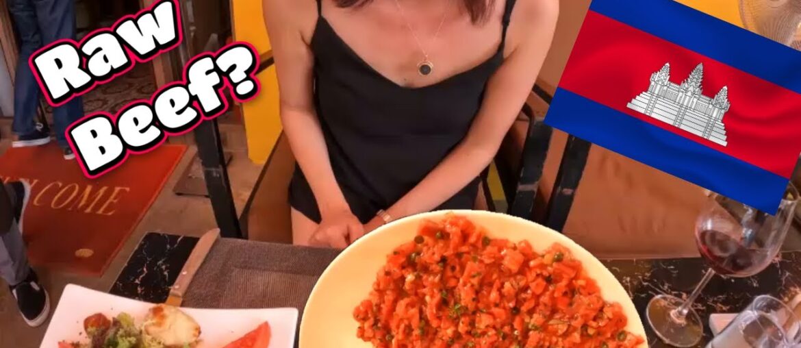 I ate RAW BEEF for the first time in Cambodia! This is how it went down.. I ate RAW BEEF for the first time in Cambodia! This is how it went down..