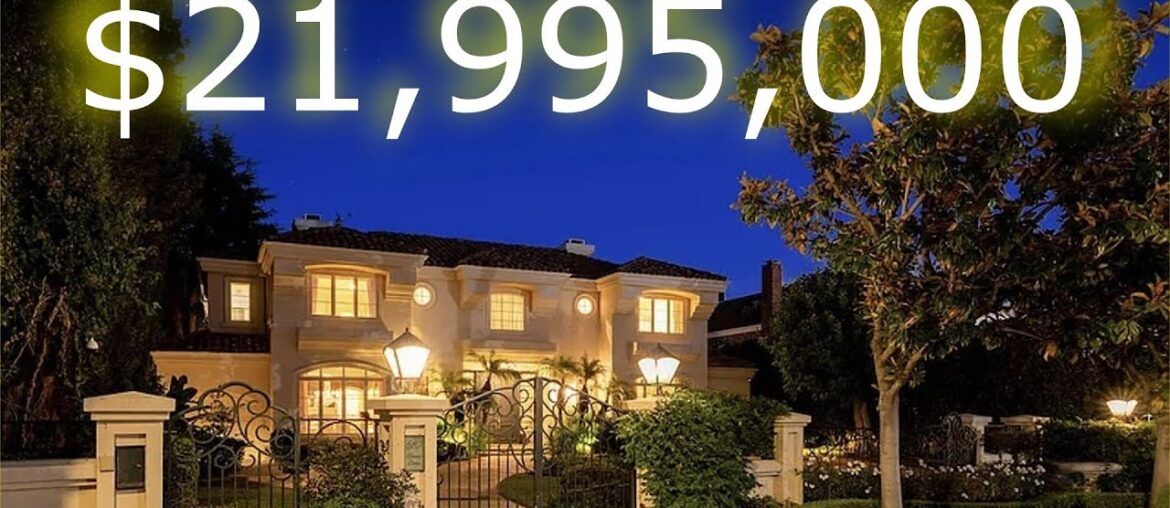Inside a $21,995,000 French Estate with its own TENNIS COURT in Beverly Hills California!