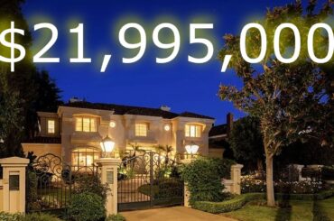 Inside a $21,995,000 French Estate with its own TENNIS COURT in Beverly Hills California!