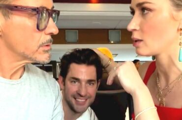 John Krasinski CRASHES Wife Emily Blunt's Oppenheimer Press Tour