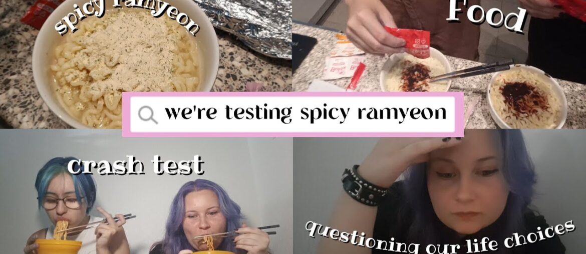 CRASH TEST - WE'RE TESTING SPICY RAMYEON [ENG SUB]