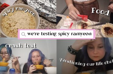 CRASH TEST - WE'RE TESTING SPICY RAMYEON [ENG SUB]