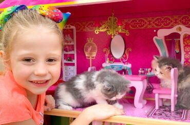 Nastya and the cat - stories about kittens