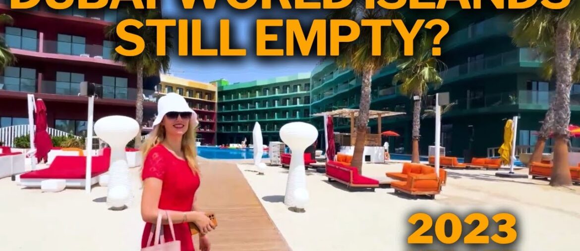 Touring Dubai's French Party Island with the biggest pool!