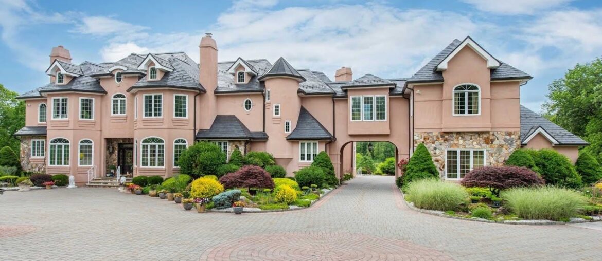 Magnificent French Country estate boasts over 17 private acres in New Jersey for $7,200,000