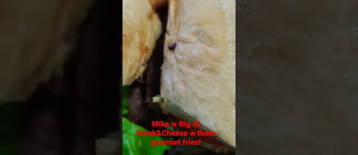#trending #now Mike w Big Al #cheesesteak #gourmet #fries #food #love #loudteam