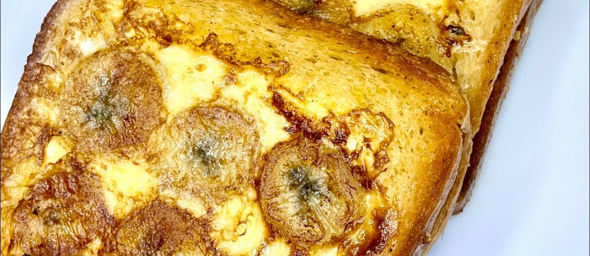 Do you have some bananas at home ?  Easy and delicious banana French Toast Recipe! ASMR