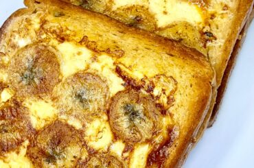 Do you have some bananas at home ?  Easy and delicious banana French Toast Recipe! ASMR