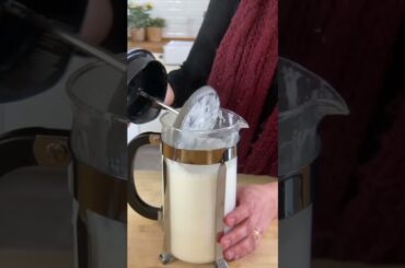 Kitchen Hack: Getting Non Dairy Milk Extra Frothy Using a French Press
