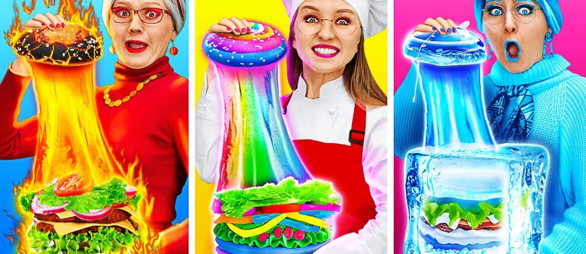 LE CONCOURS DE CUISINE : CHAUD VS FROID || Des Astuces de Cuisine Amusantes Par 123 GO! FOOD