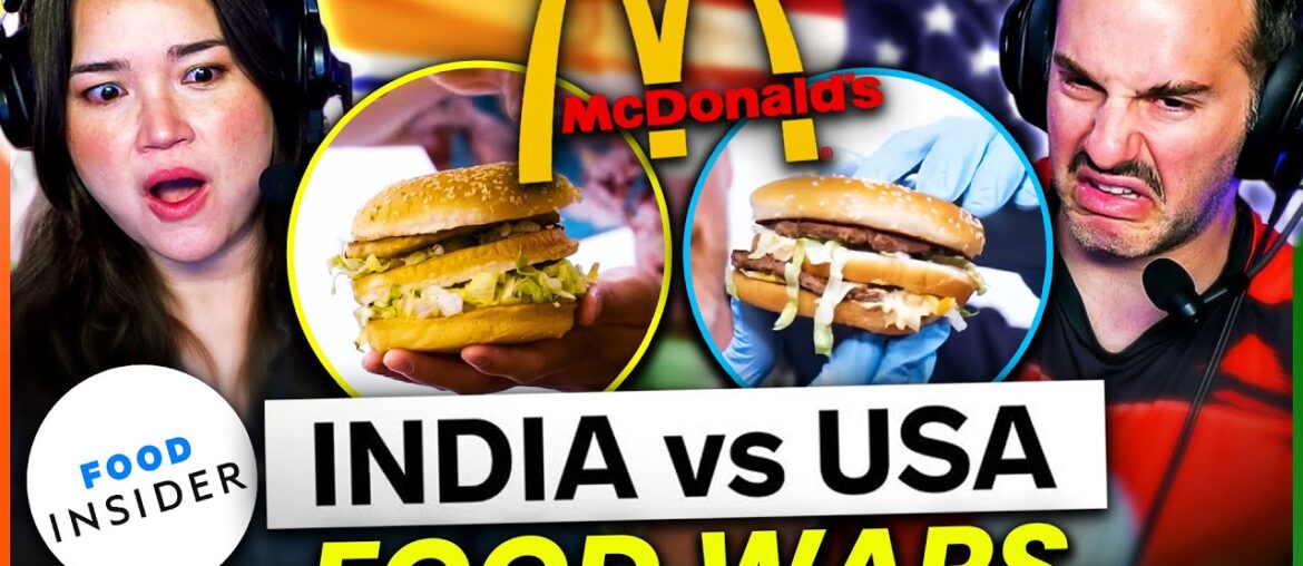 U.S. vs Indian McDonalds REACTION! | Insider Food U.S. vs Indian McDonalds REACTION! | Insider Food
