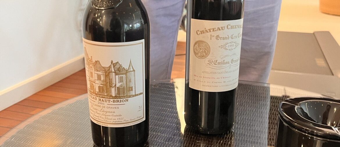 Cheval blanc ‘95 & haut brion ‘01