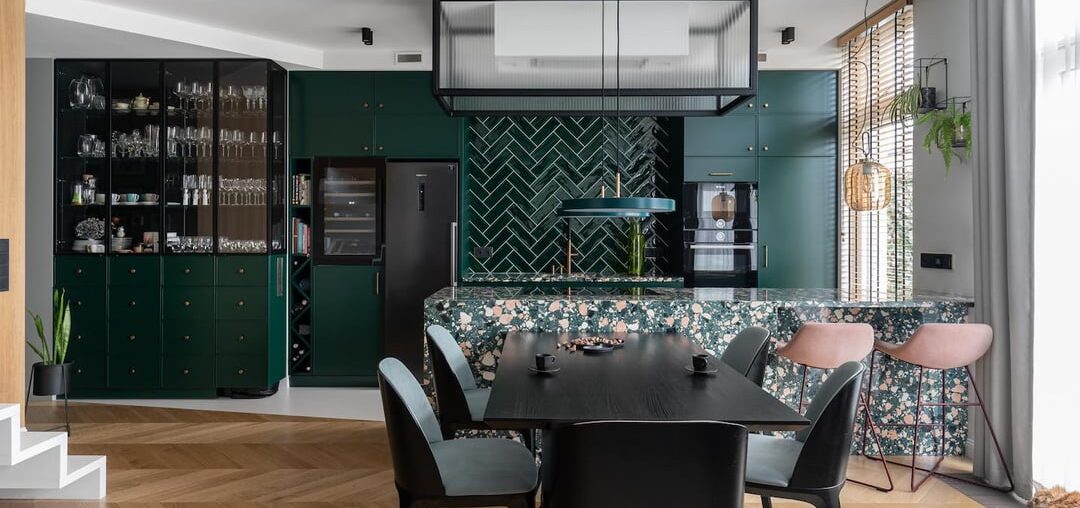 Transitional kitchen in Warsaw, Poland