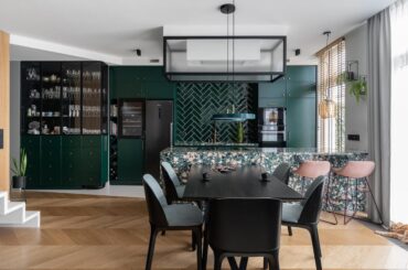 Transitional kitchen in Warsaw, Poland