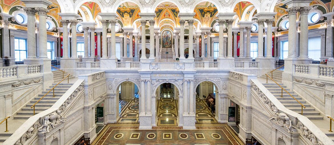 Thomas Jefferson Building, Library of Congress Washington D.C. [4200X3491]