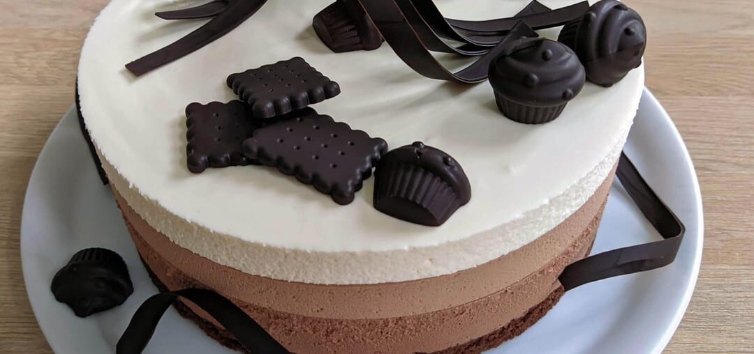 Entremets 3 chocolats